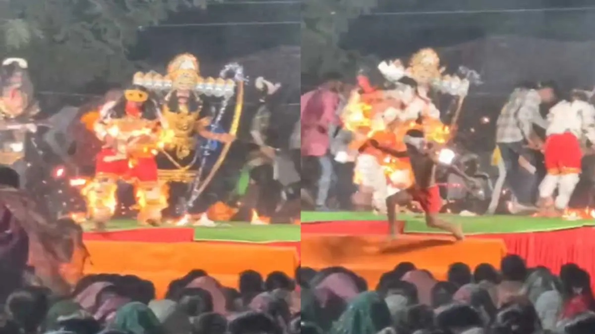 Fire breaks out in Hanuman costume; 3 people sustain burns