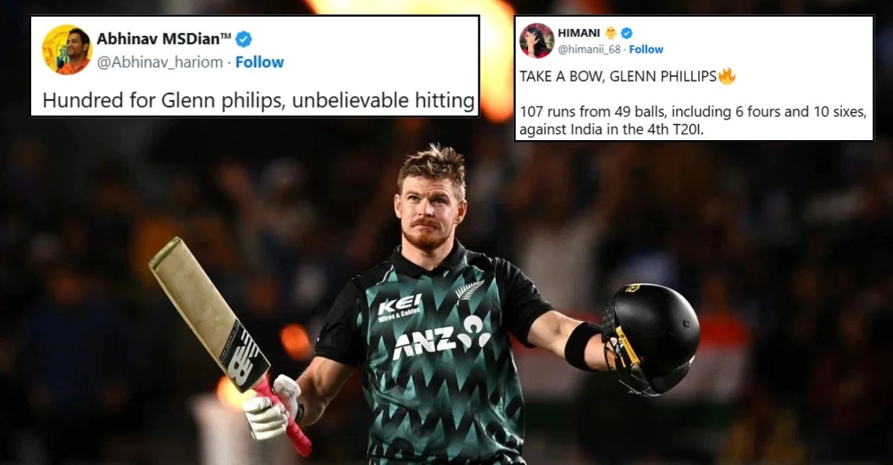 Fans go wild as Glenn Phillips lights up Eden Park with a splendid century in NZ vs IND 4th T20I