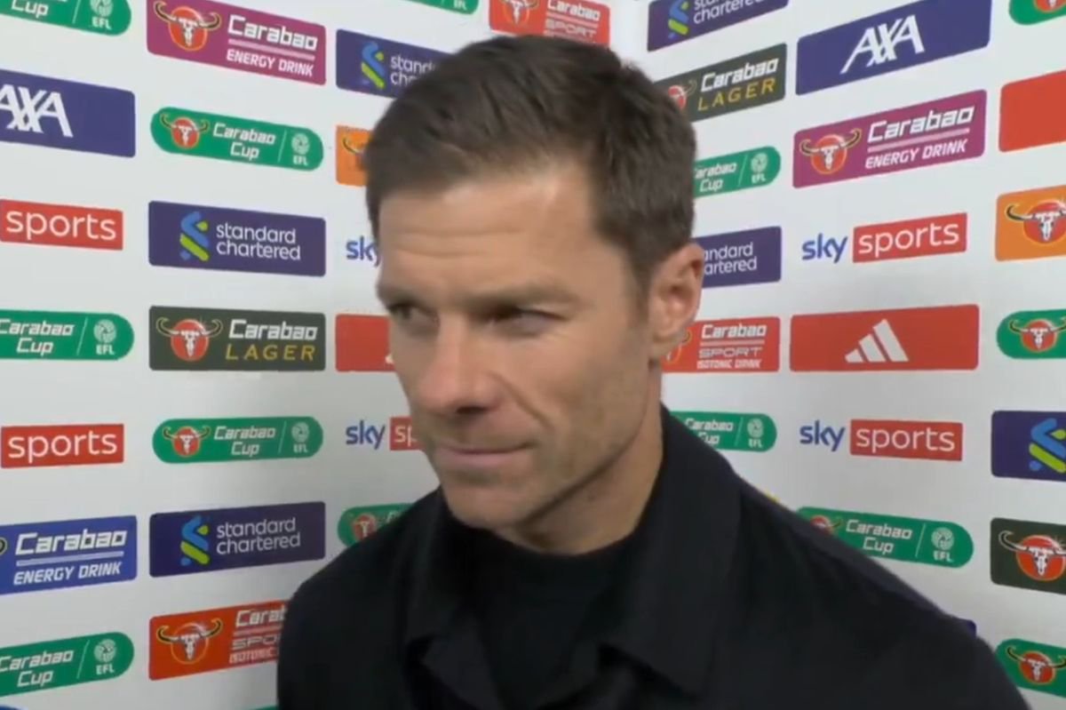 Xabi Alonso speaks after a match