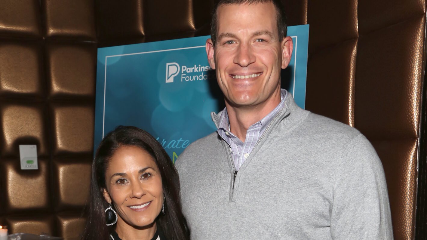 Tracy Wolfson and David Reichel attend Parkinson's Foundation hosts Annual Celebrate Spring New York on April 11, 2018 in New York City.