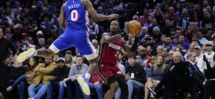 Tyrese Maxey, Kelly Oubre Jr. post double-doubles and lead 76ers past Heat 98-91