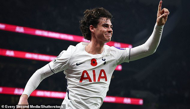 Archie Gray opened the scoring for Tottenham after 25 minutes to settle the nerves