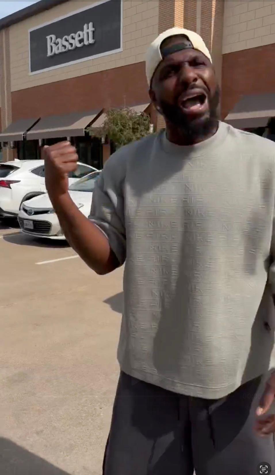 Dez Bryant is seen threatening a teenager in a parking lot.