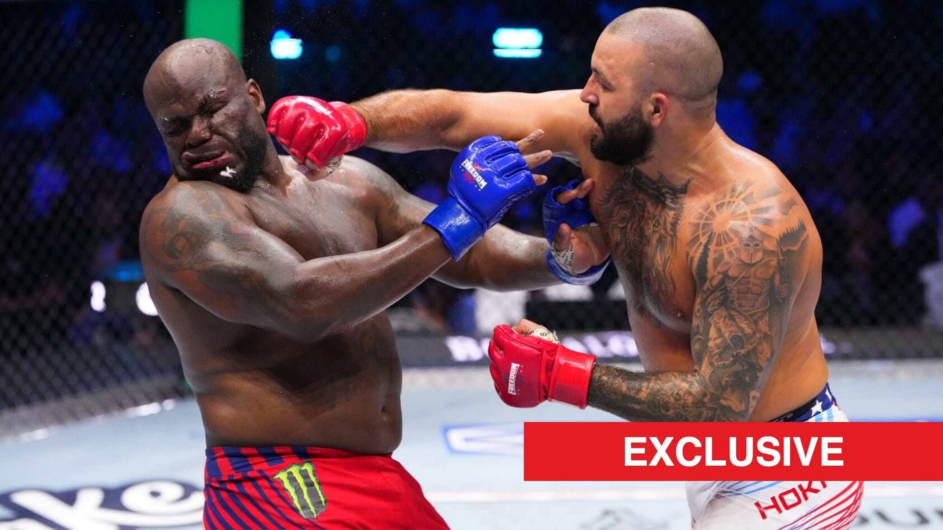 Josh Hokit punches Derrick Lewis