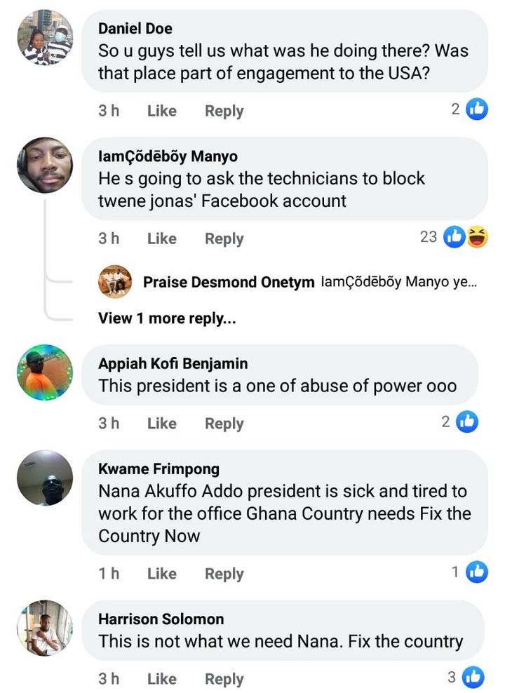 See massive reactions on social media as President Akuffo Addo Visits the office of Facebook in America