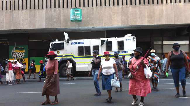 Community members during a protest outside Luthuli House. Picture: Itumeleng English/African News Agency (ANA) Archives