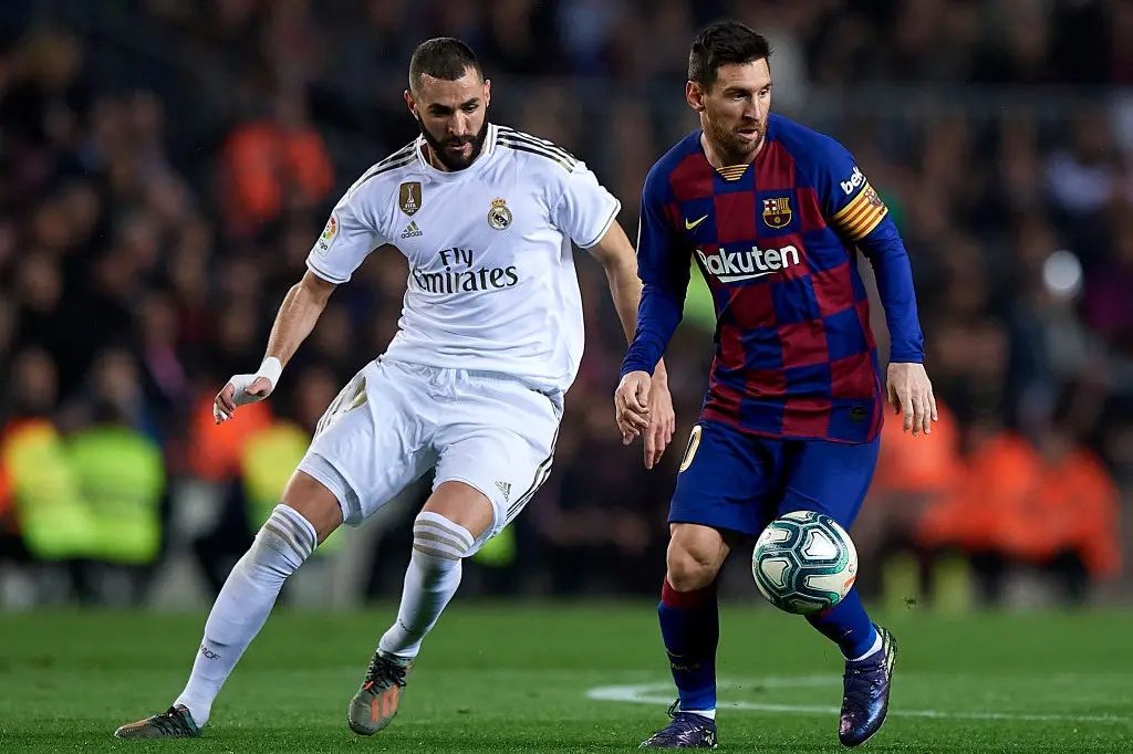 Lionel Messi and Karim Benzema.    