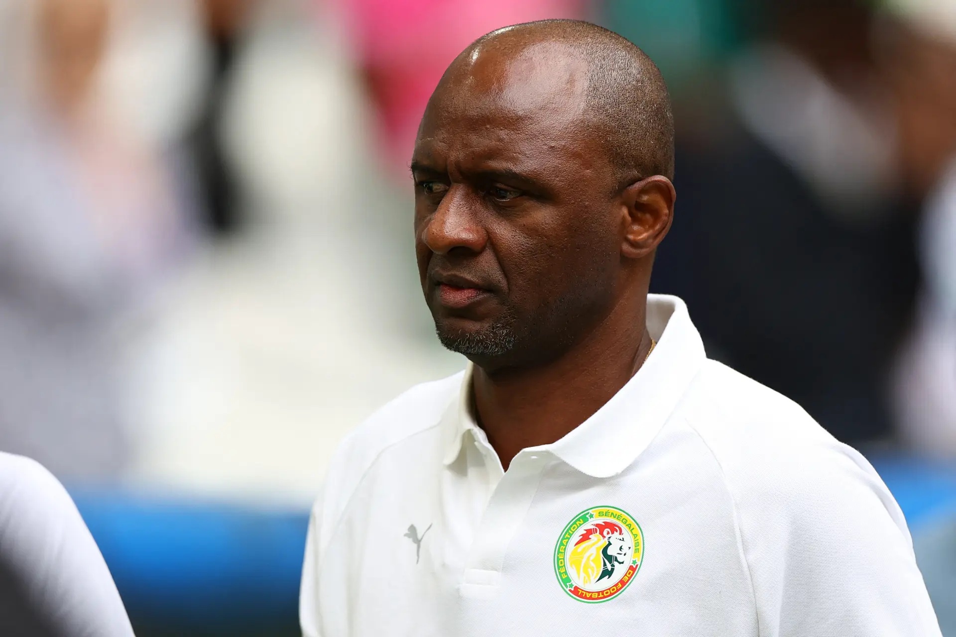 Patrick Vieira in a Senegal shirt.