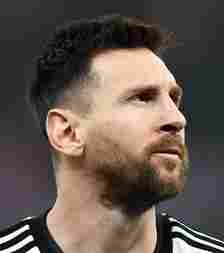 Lionel Messi Short Hair with Mid Drop Fade and Beard