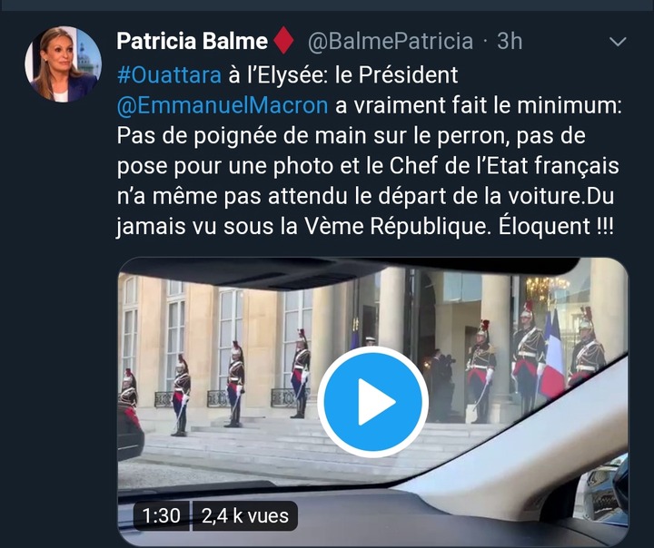 "Macron a fait le minimum (...) Du jamais vu..." une journaliste française allume Ouattara