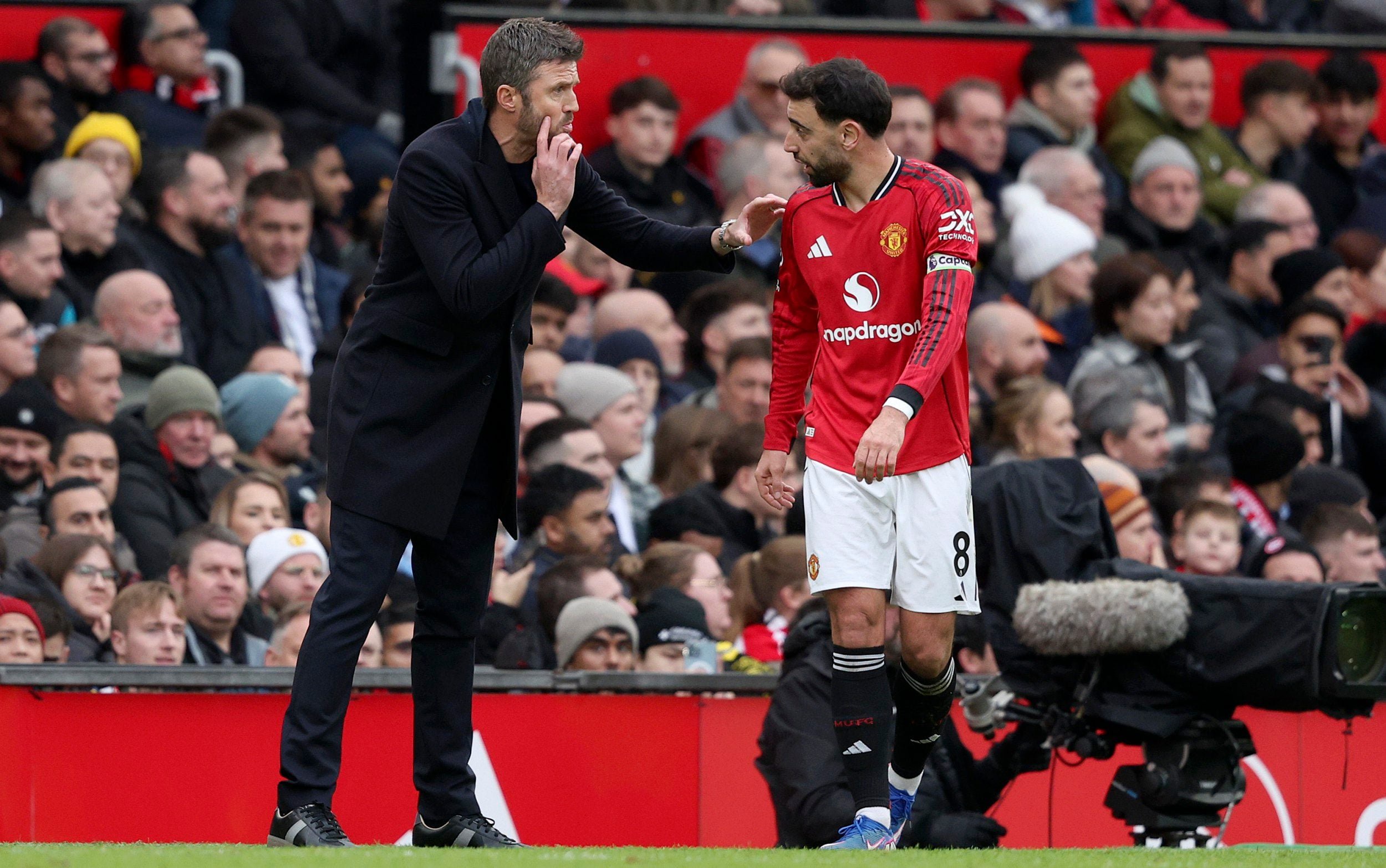 Bruno Fernandes and Michael Carrick