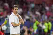 Julen Lopetegui, head coach of Sevilla FC, gestures during the UEFA Champions League, Group G, football match played between Sevilla FC and Borussi...