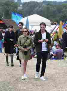 Princess Beatrice and her husband Edoardo Mapelli Mozzi spotted at the Glastonbury Festival
