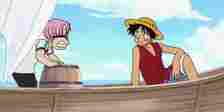 Luffy and Koby from One Piece
