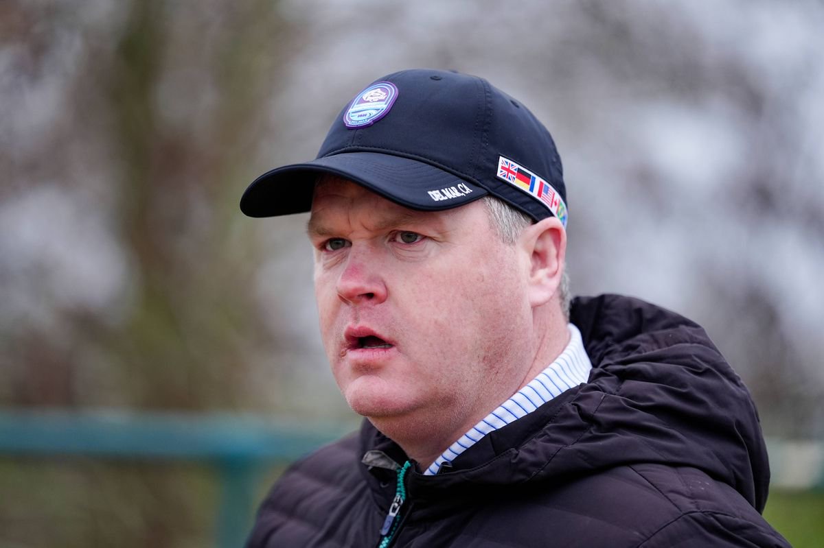 CHELTENHAM, ENGLAND - MARCH 09: Gordon Elliott poses at Cheltenham Racecourse on March 09, 2026 in Cheltenham, England. (Photo by Alan Crowhurst/Getty Images)