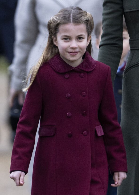 Princess Charlotte looking ahead