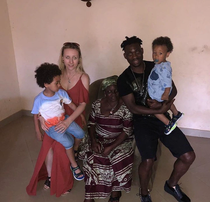 Photos of Christian Atsu's lovely wife and children (photos)