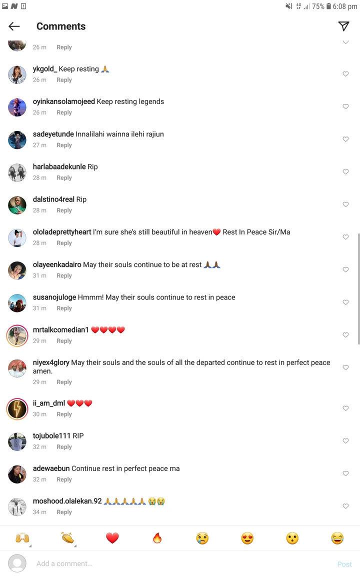 "Didun Ni Iranti Olododo"-Reactions As Popular Actor, Afeez Owo, Remembers Funmi Martins And Gbenga Adeboye