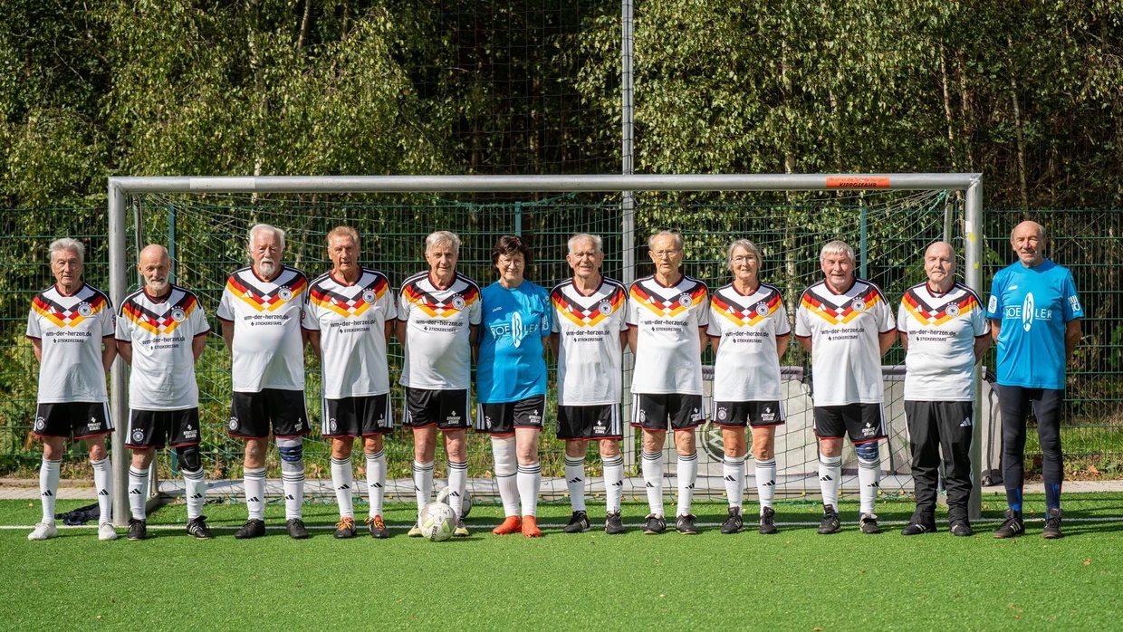 Kommt aus Australien mit dem WM-Titel zurück: die deutsche Ü-80-Nationalmannschaft