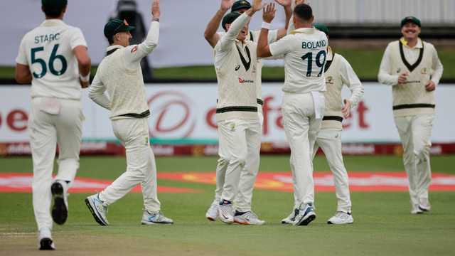 boland-removed-aiden-markram-and-david-bedingham-off-successive-deliveries-to-give-australia-the-upper-hand-in-a-contest-that-barely-got-going