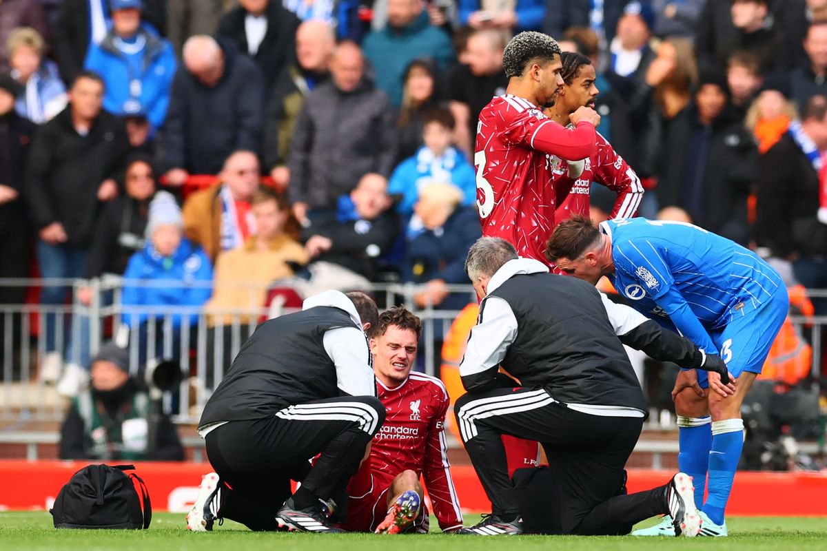 Florian Wirtz picked up an injury in Liverpool's win over Brighton.