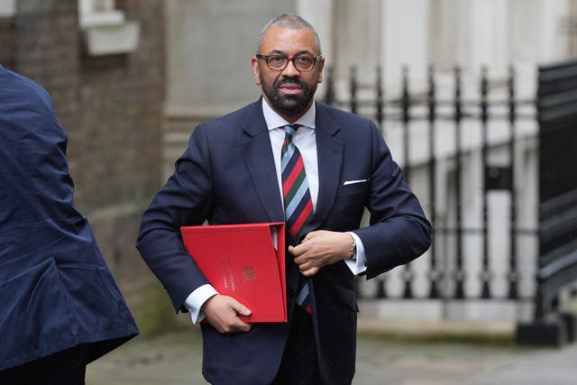 Home Secretary James Cleverly 