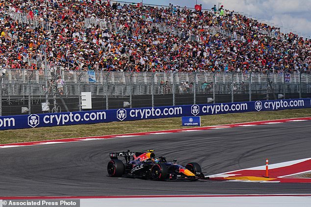 Red Bull driver Yuki Isack Hadjar of France steers his car into a turn during qualifying for the Formula One United States Grand Prix auto race in Austin, Texas, Saturday, Oct. 24, 2026. (AP Photo/Eric Vryn) CORRECTION: Corrects date to Saturday, Oct. 24, 2026, not Tuesday, April 23, 2019