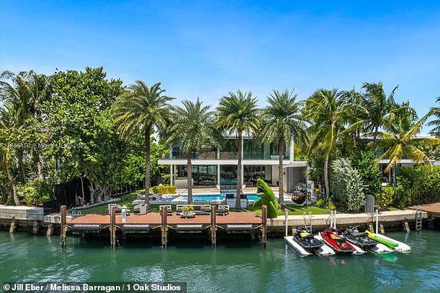 The six-bedroom Miami Beach property is asking a whopping $14.8 million, although its latest price tag is a considerable comedown from the $19.5 million it was listed for in January 2025