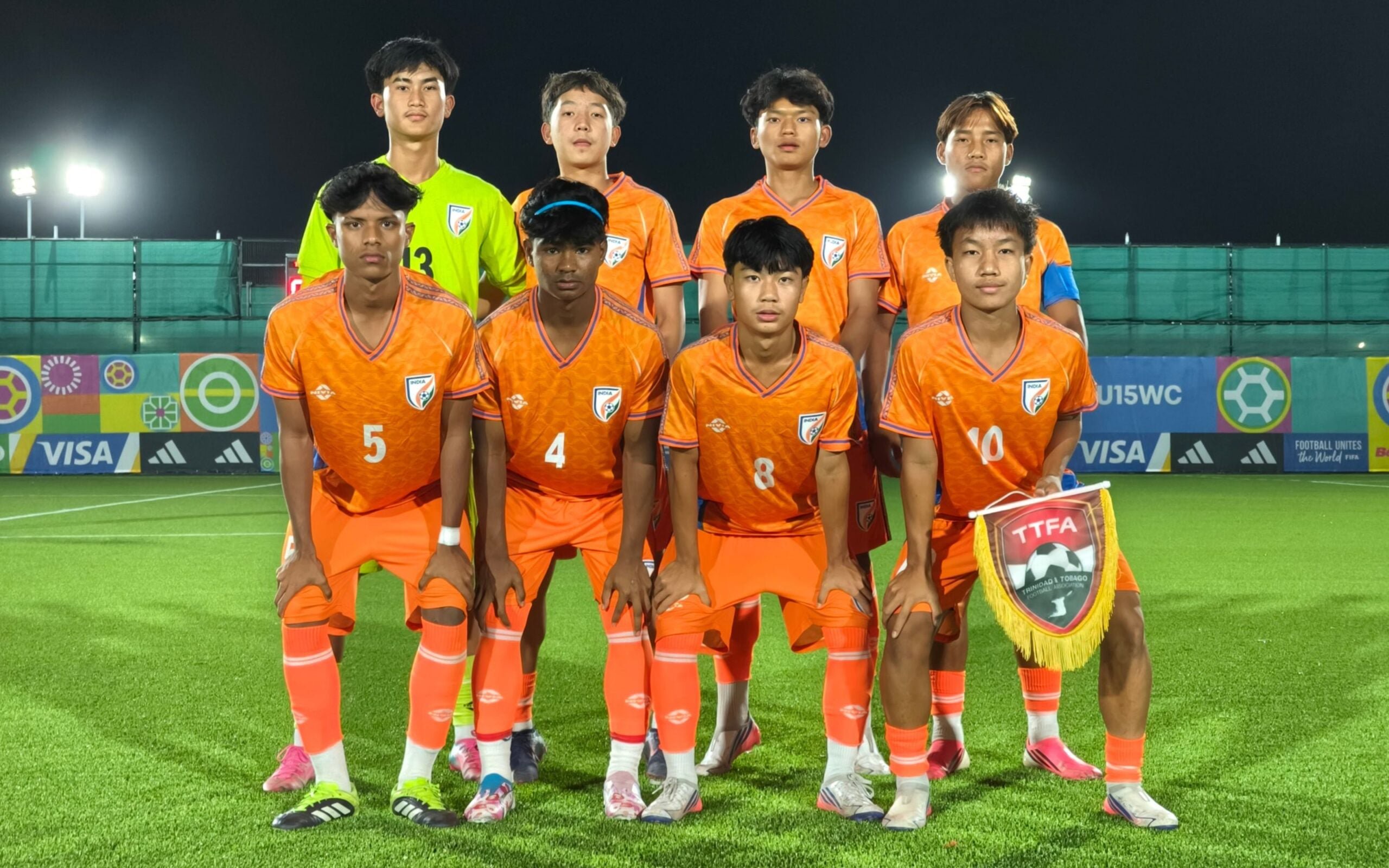 India U15 team come from behind to claim 3-2 win over Trinidad and Tobago 3-2 in FIFA U15 World Cup