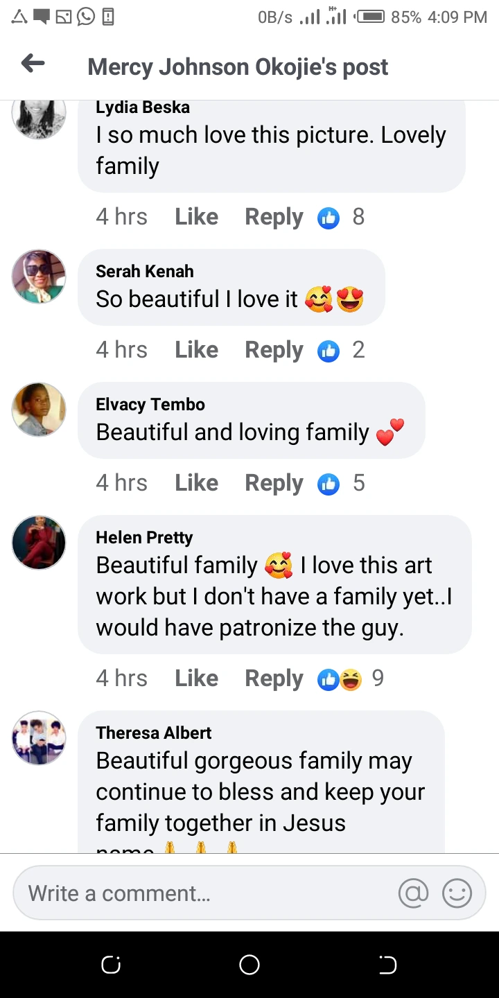 Reactions As Actress, Mercy Johnson Shares a Beautiful Portrait Of her Family On Social Media  26c40fe192a148d19e67ab2404db0630?quality=uhq&format=webp&resize=720