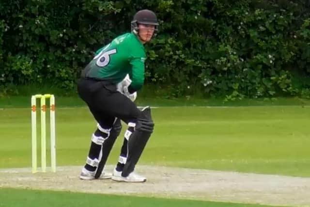 Matt Boyle at the crease for Three Bridges