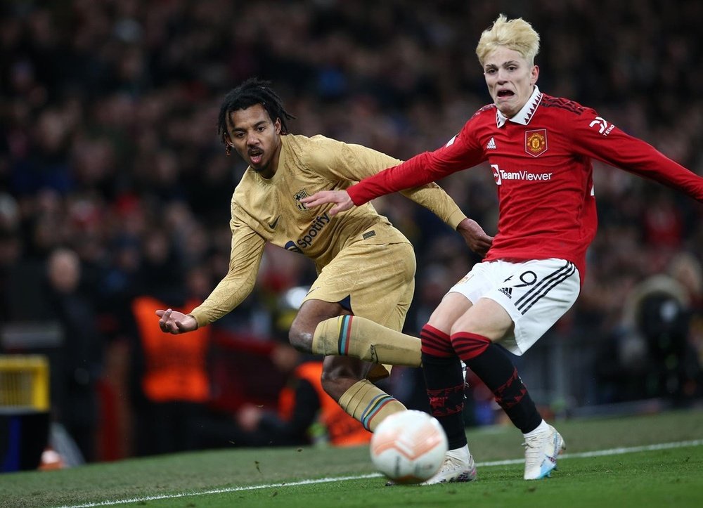 Garnacho made fun of Barca. EFE