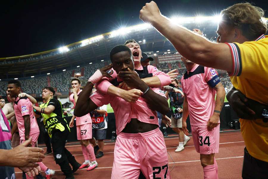 Sunderland's Noah Sadiki celebrates scoring their second goal
