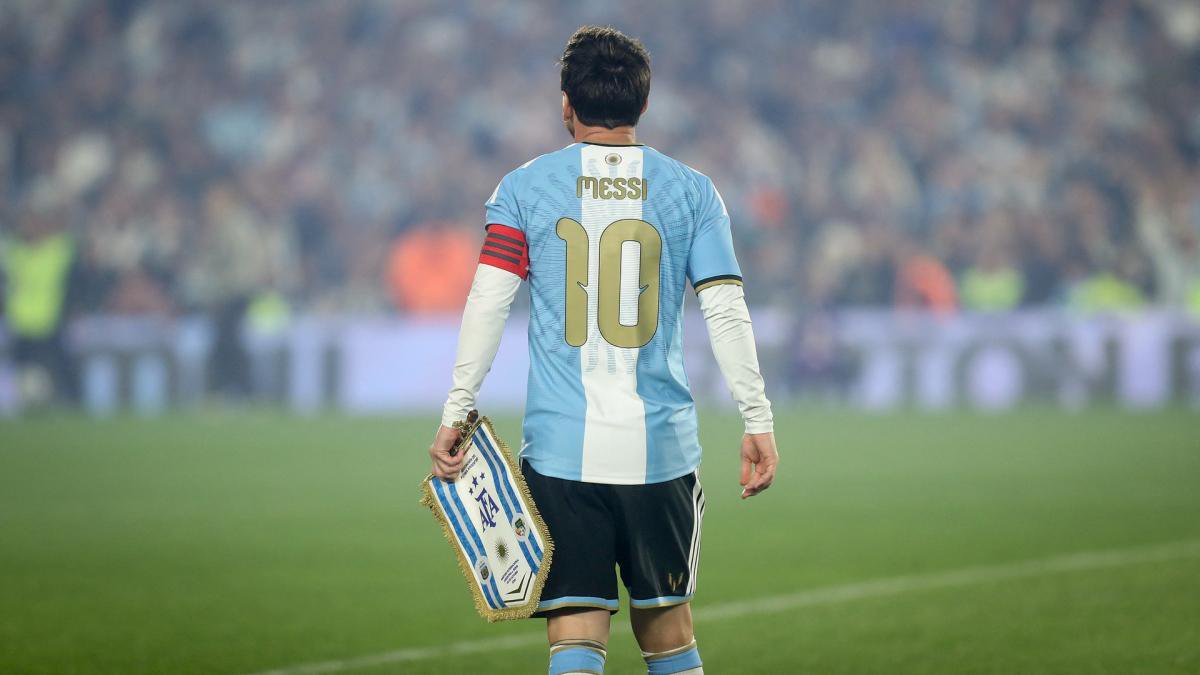 Lionel Messi bei seinem letzten Spiel für Argentinien