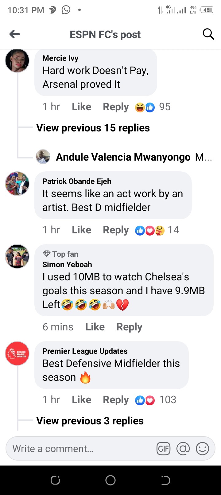 What fans are saying about Casemiro's defense splitting no look pass against Chelsea Football Club