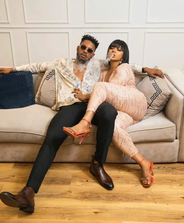 Ex BBNaija star Liquorose loved up with Cross in raucy snaps