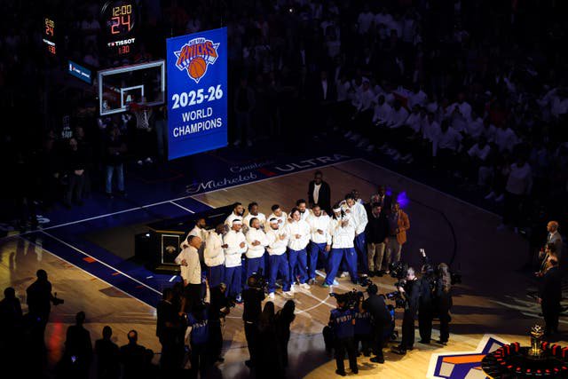 The New York Knicks’ championship celebration on Tuesday brought empty presentation boxes given to assistant coaches and a fake internal email that tricked front-office staff with promises of free jewelry