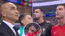 Fans genuinely can't believe what Roberto Martinez did during Portugal's national anthem