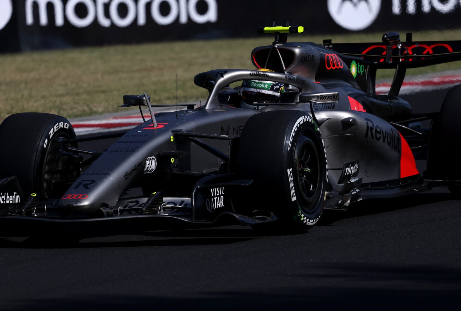 Audi driver Gabriel Bortoleto during the 2026 Hungarian Grand Prix