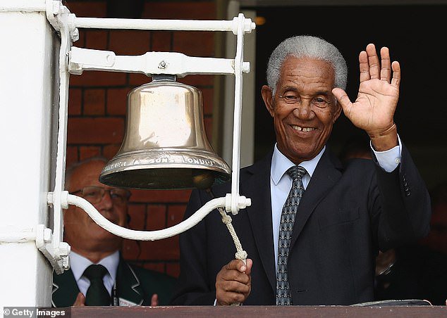 Sobers rings the Lord's bell in 2016. The wonderful West Indian all-rounder passed away last week