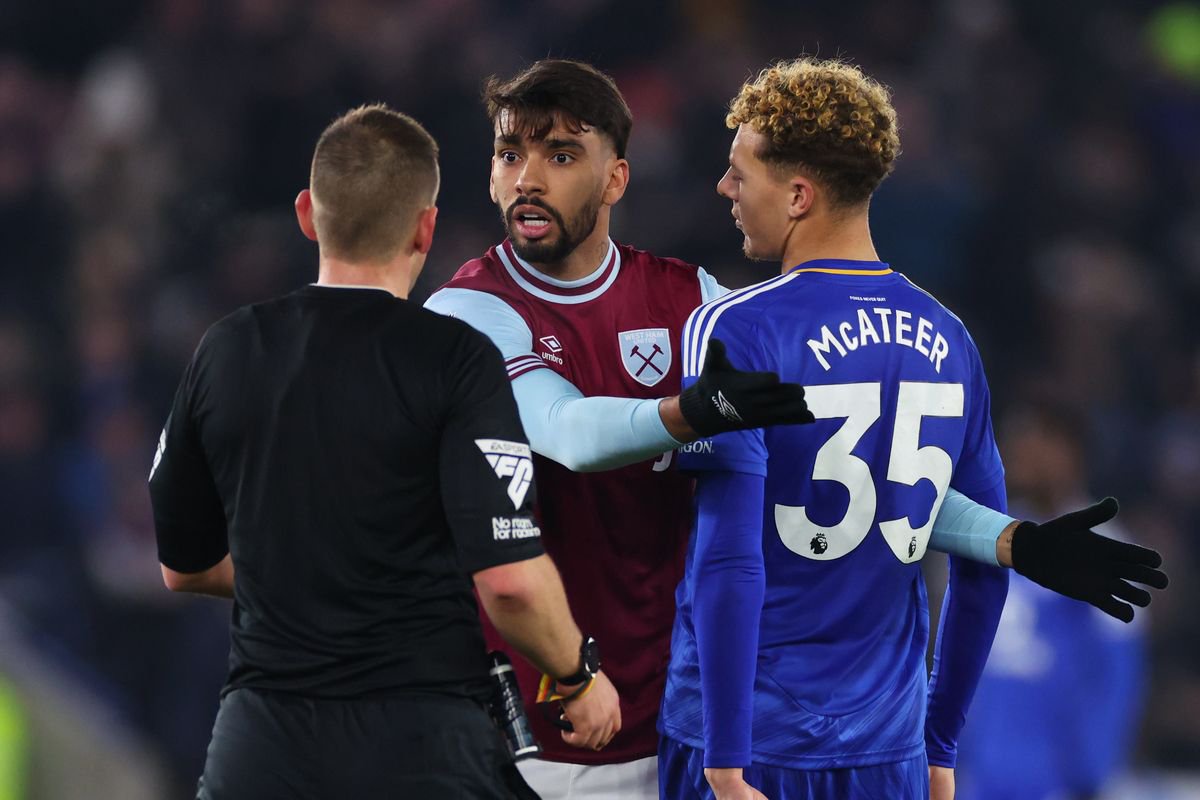 Joshua Smith in charge of Leicester vs West Ham in 2024