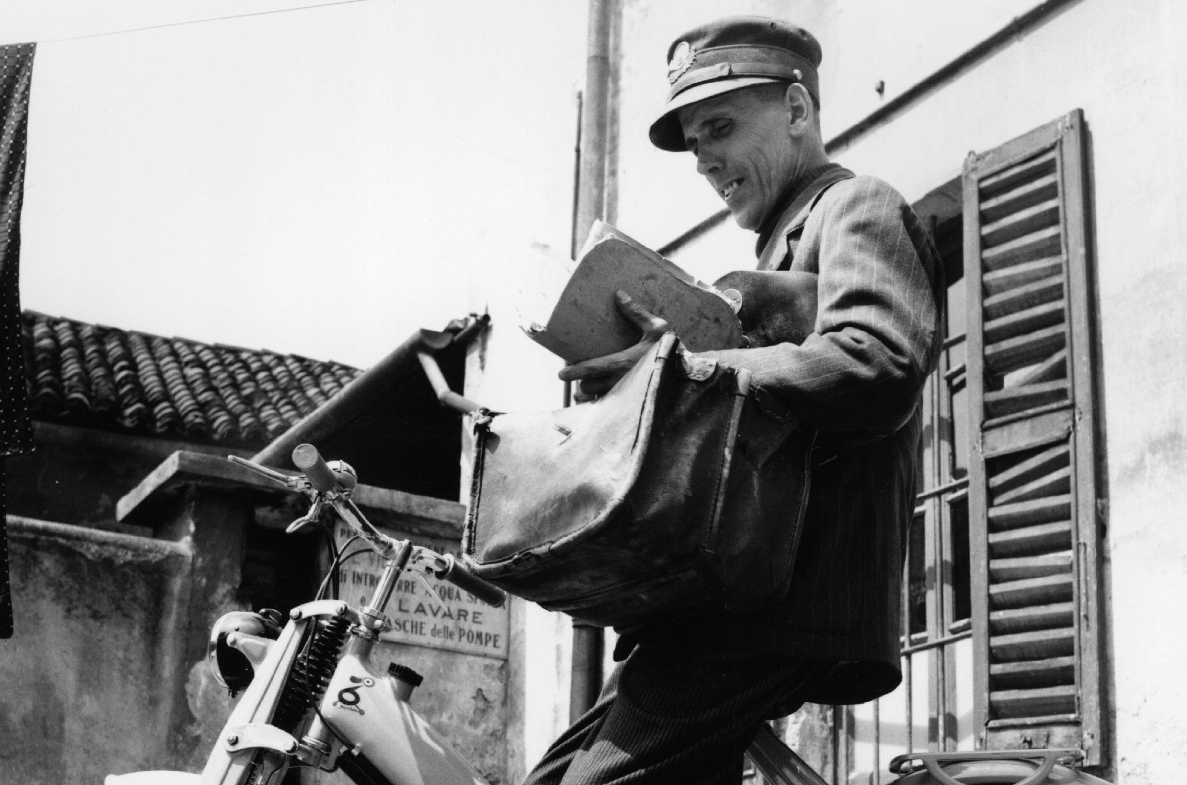 Postman on a Motorized Bicycle