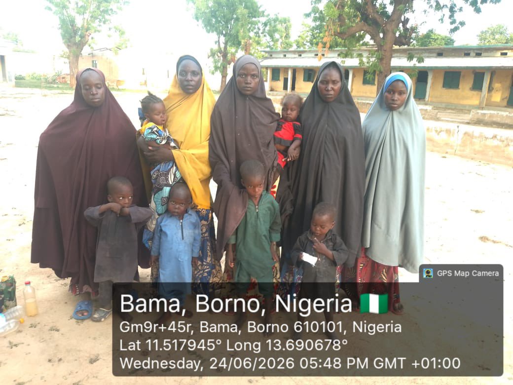 Family members of Boko Haram terrorists surrender to troops in Borno