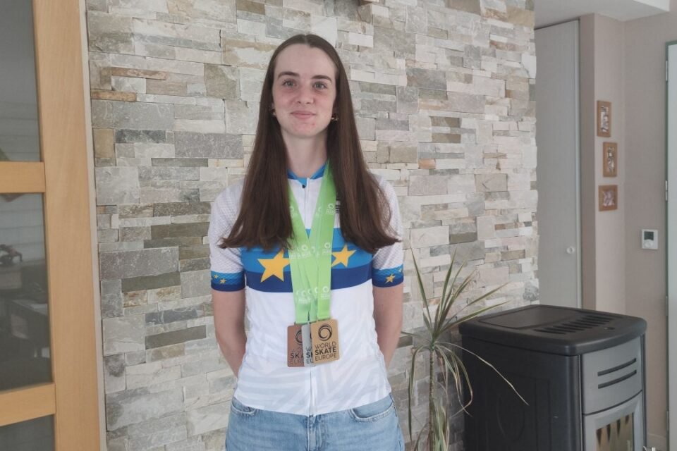 Noa Viaux, trois fois médaillée aux Championnats d'Europe de Roller en juillet 2026.