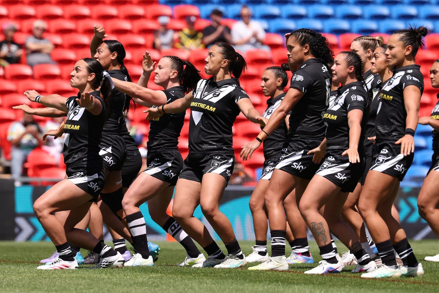 The Kiwi Ferns struggled against Fiji for much of their World Cup opener. Photo / Getty Images