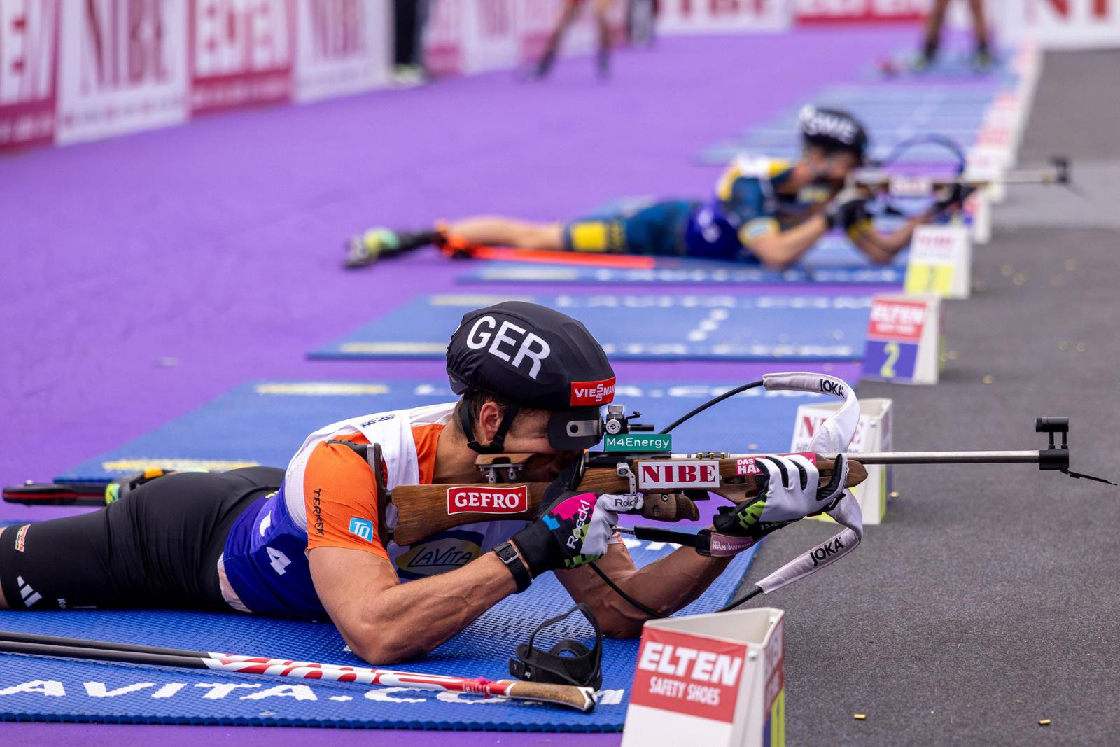 Philipp Nawrath (vorne) landet auf Platz vier.