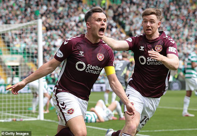 Lawrence Shankland's goal had put Hearts within touching distance of the title