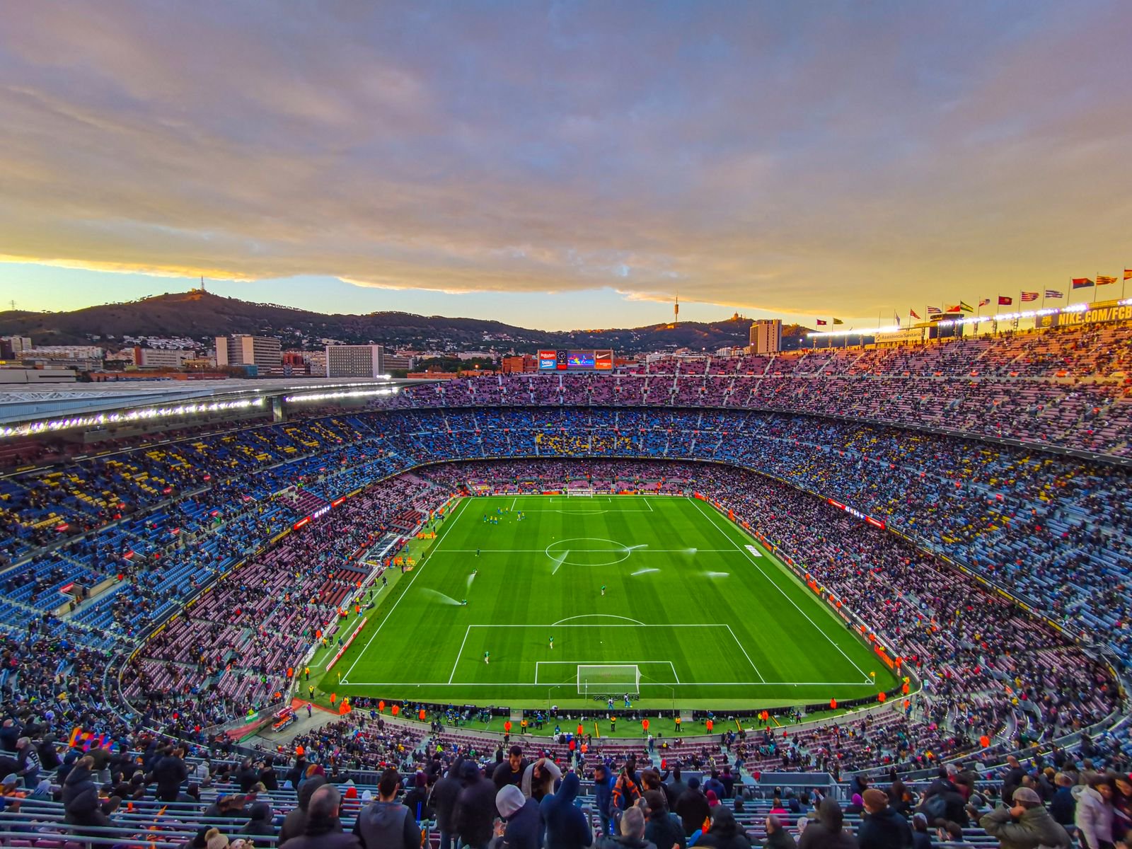 Ambiance de stade de football