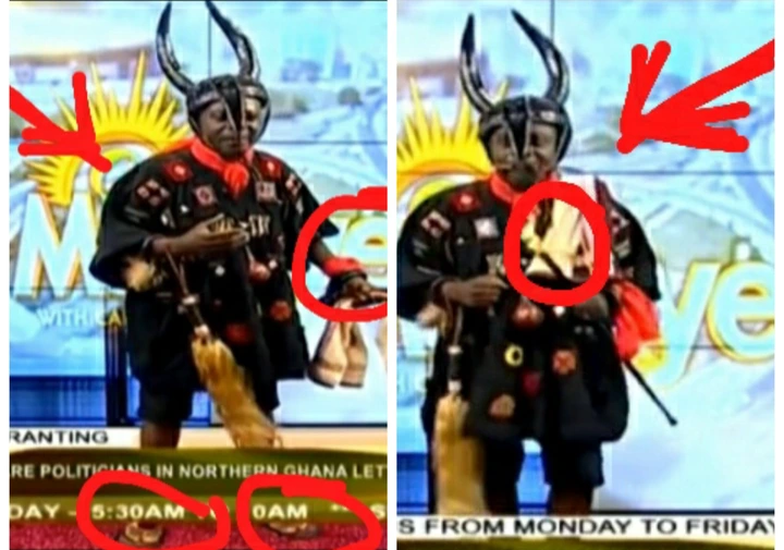 Captain Smart storms Onua TV with strange dressing to address Nothern issues