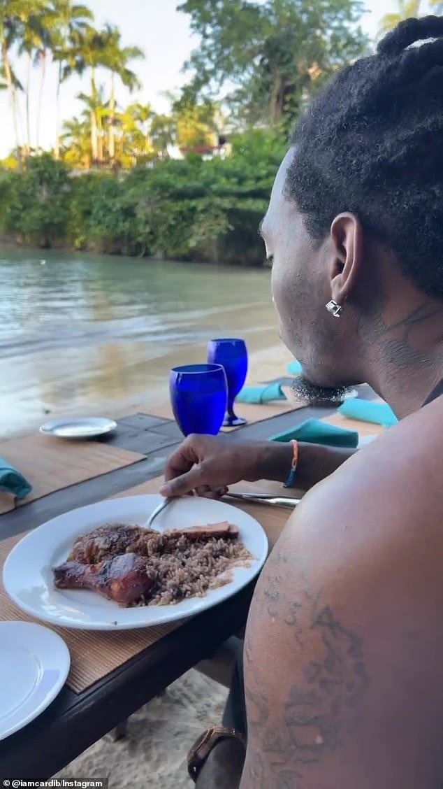 Cardi B treats her husband, Offset to birthday getaway in Jamaica (Photos)